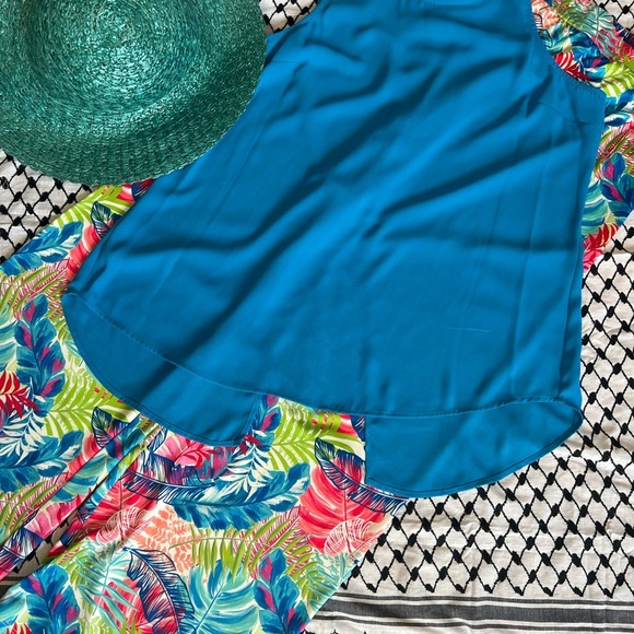 Gibson Blue  Swim Coverup Top - Picture 2 of 14